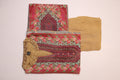 Beige Muslin Silk With Digital Print And Stone Work – 3 Piece Set