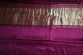 Dark Pink Plain Modal Silk Saree With Lagdi Patta Pallu