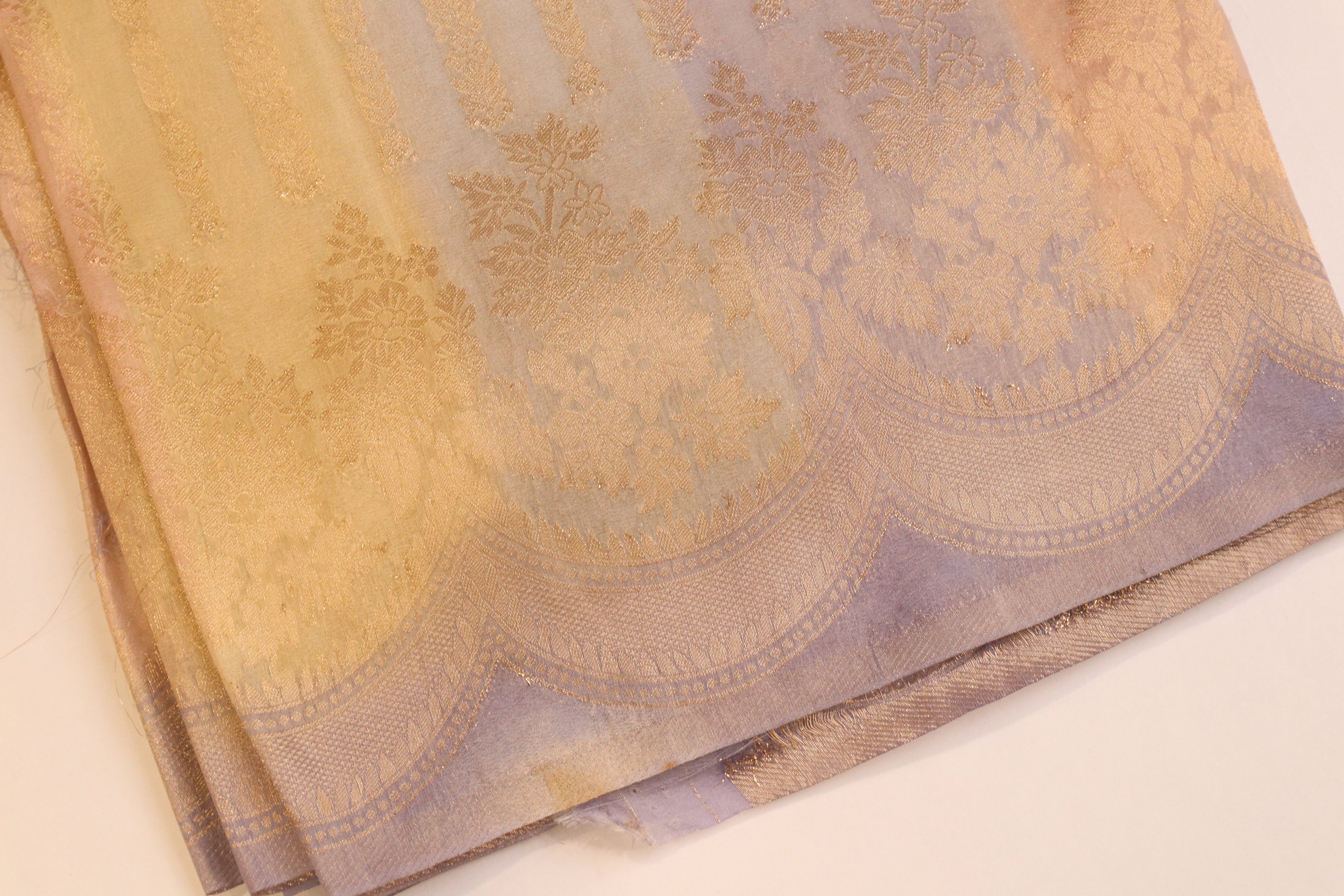 Lavender Rangkart Pattern Soft Silk Saree
