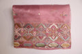 Pink Premium Organza Silk Saree With Multicolour Embroidery